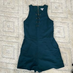 Xhileration Green Romper size XS